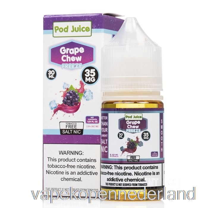 Elektronische Sigaret Vape Bevriezen Druivenkauw - Peulensap - 30 Ml 55 Mg